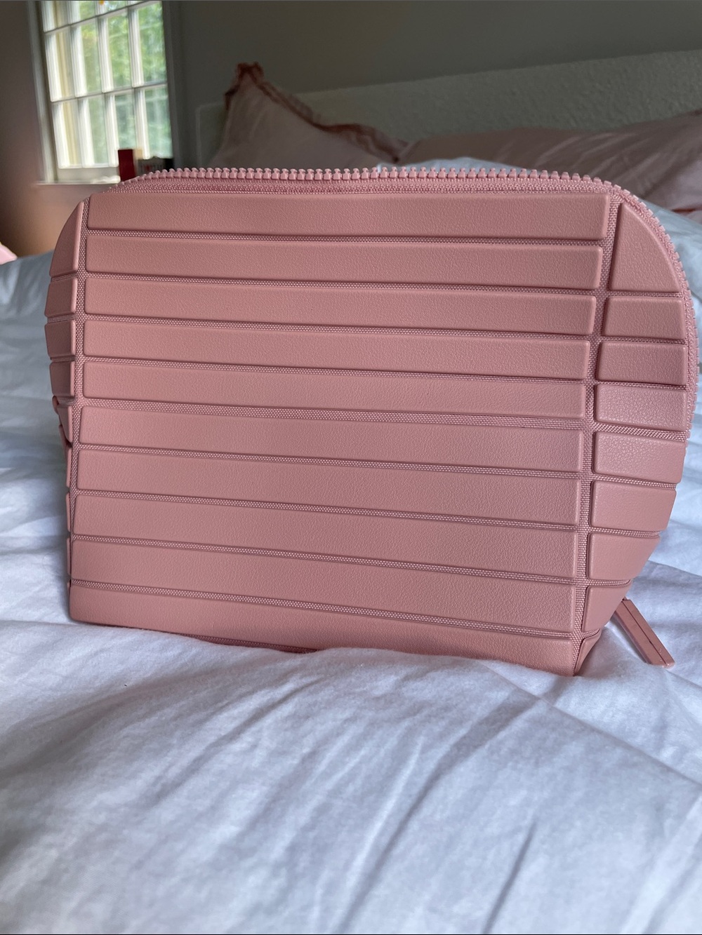 Parallelle Pink PVC Cosmetic Pouch - Picture 2 of 6